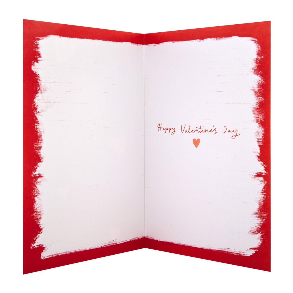 Valentine Card for Husband - Classic Heart Based Design