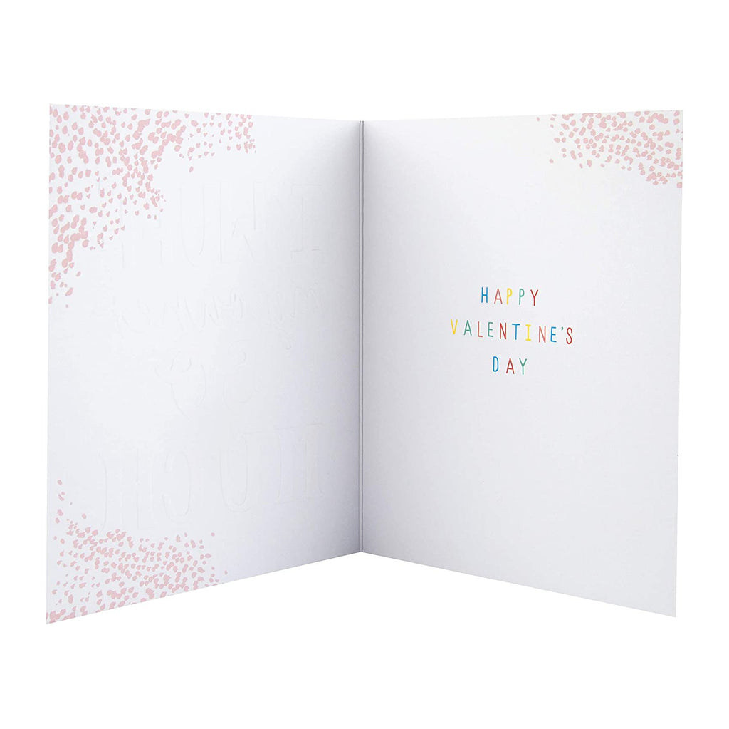 Valentine Card from the Dog - Embossed Text Design