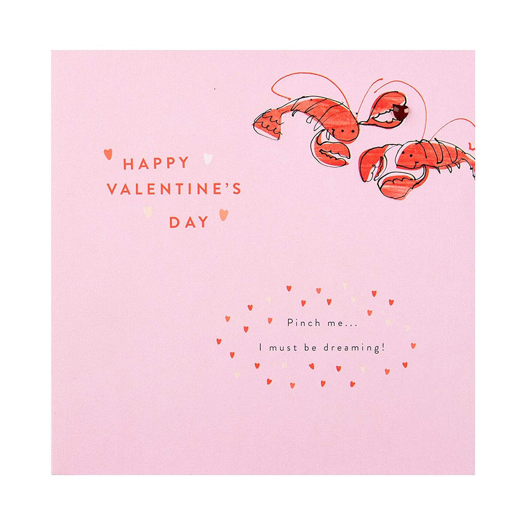 Valentine Card - Cute Lobster Design