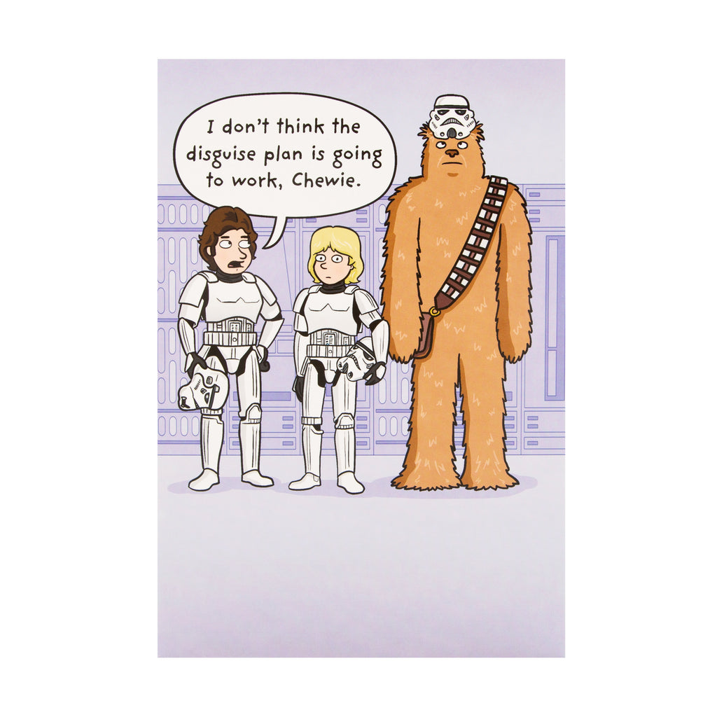 Any Occasion Card - Cartoon Style Star Wars Design