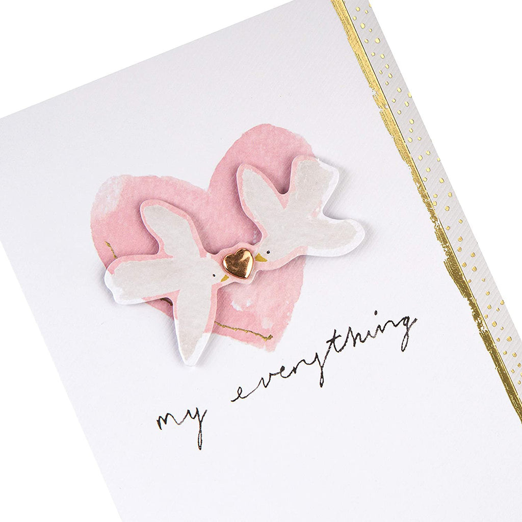 Valentine Card - 3D Effect 'My Everything' Design