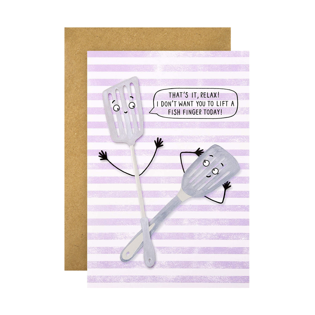 Recyclable Mother's Day Card - Funny Cartoon Style Design