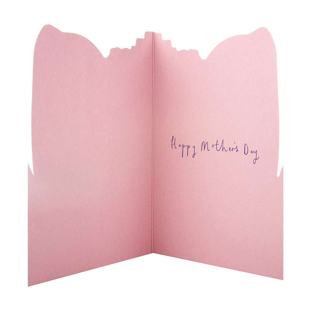 Recyclable Mother's Day Card for Mummy - Die-cut Floral Design