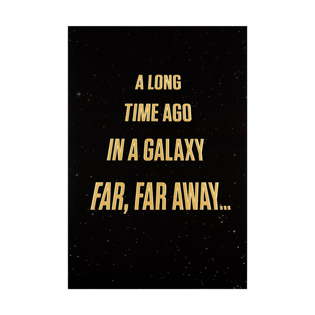 Birthday Card - Star Wars™ Crawl Text Design