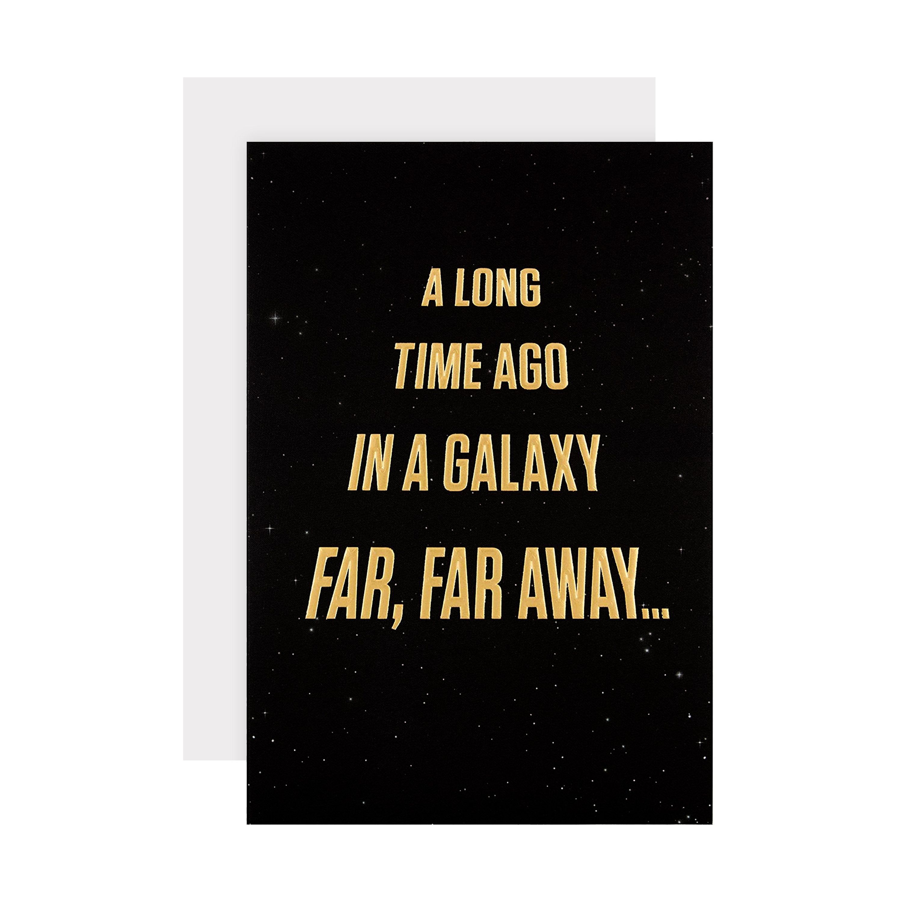 Birthday Card Star Wars™ Crawl Text Design