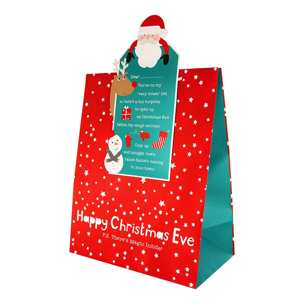 Large Christmas Eve Gift Bag - Letter to Santa Design