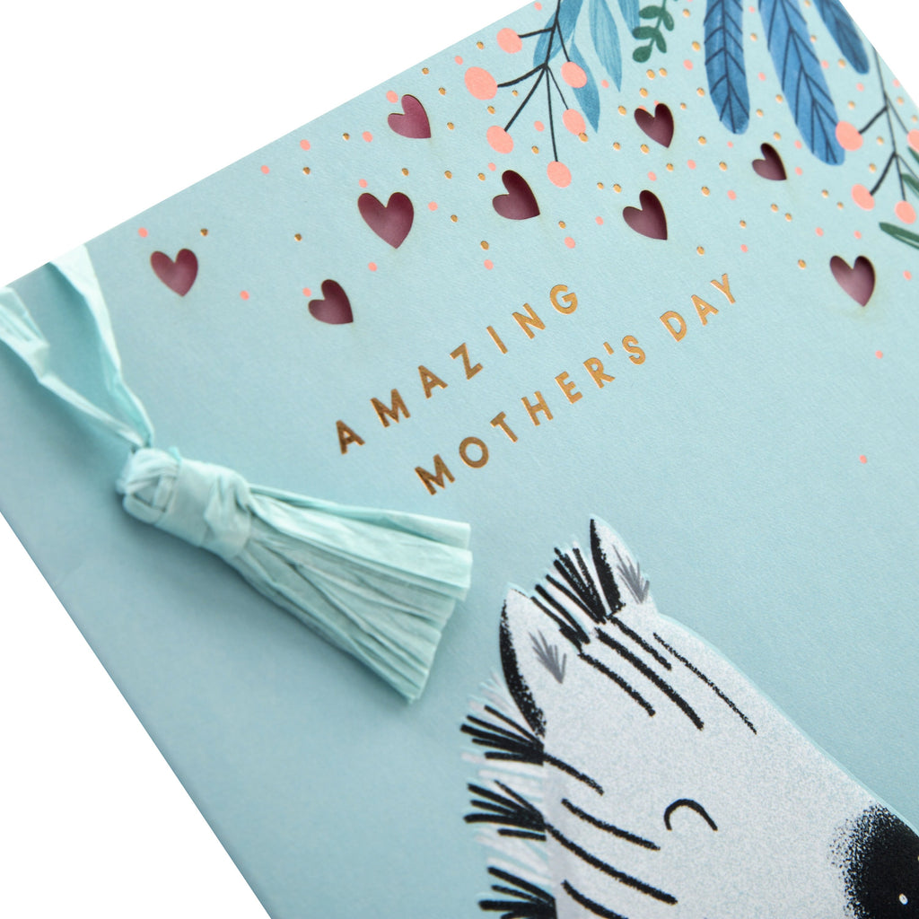 Recyclable Mother's Day Card - Contemporary Embossed Design