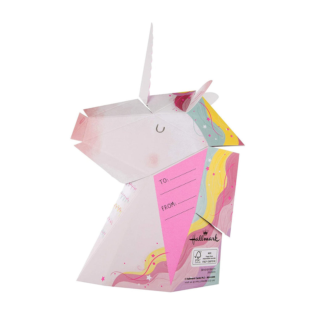 Recyclable Mother's Day Card for Mum - Pop-Up 3D Unicorn Design