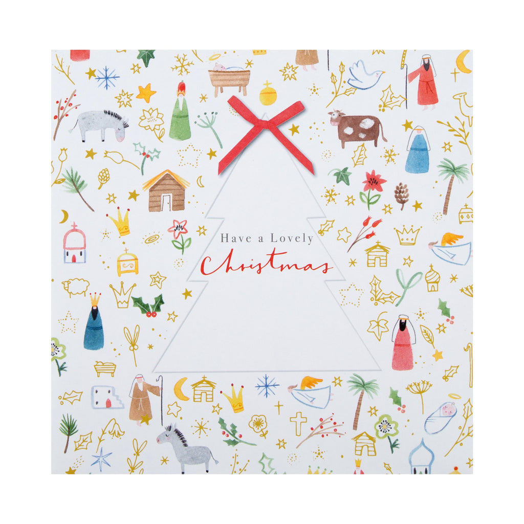 Charity Christmas Cards  - Pack of 16 in 2 Colourful Illustrated Designs