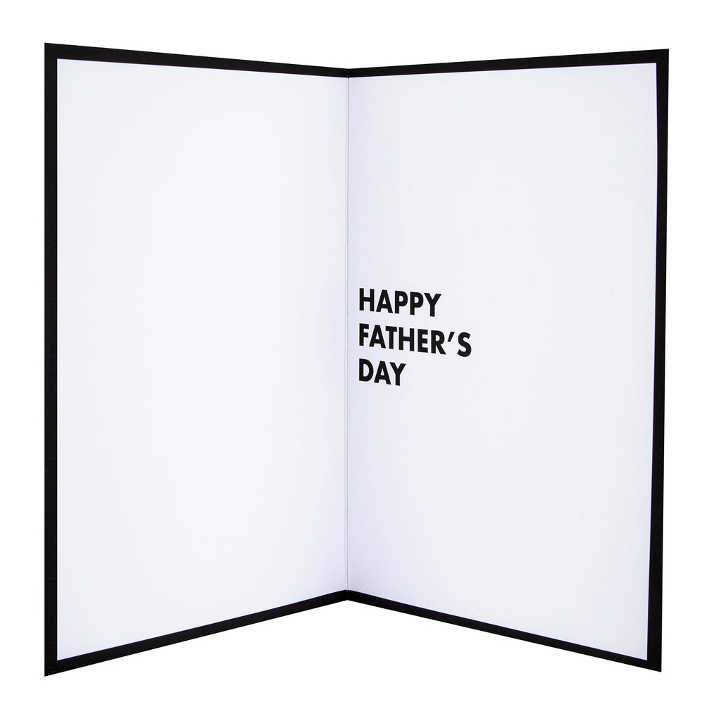 Father's Day Card - Contemporary Studio Collection Silver Foiled Text Design