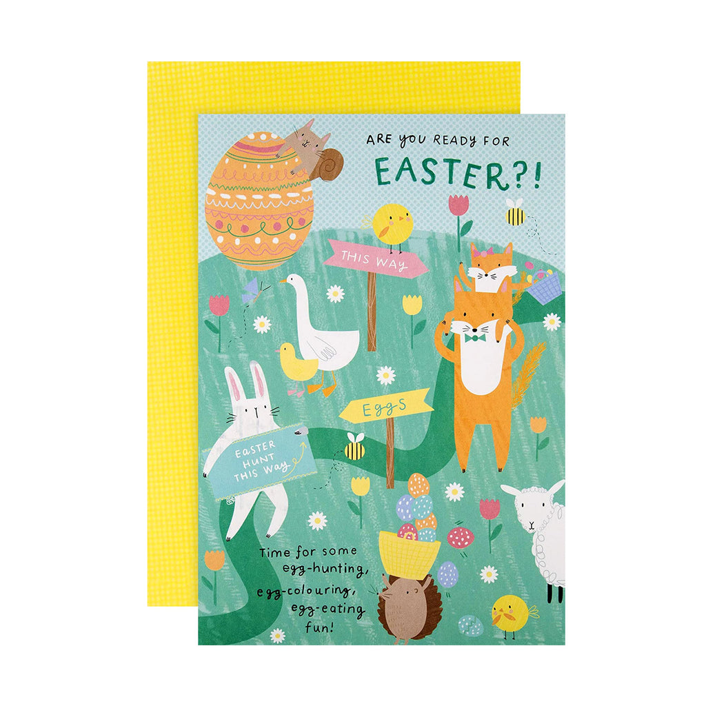 Kids' Easter Activity Card - 'Make Your Own Easter Basket', Colouring and 'Spot the Daisies' Activities Included