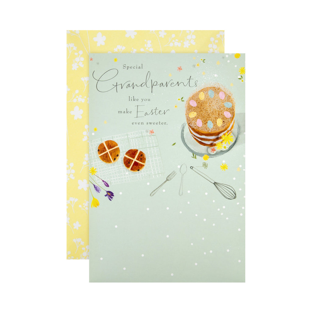 Easter Card for Grandparents - Classic Lucy Cromwell Illustrated Design