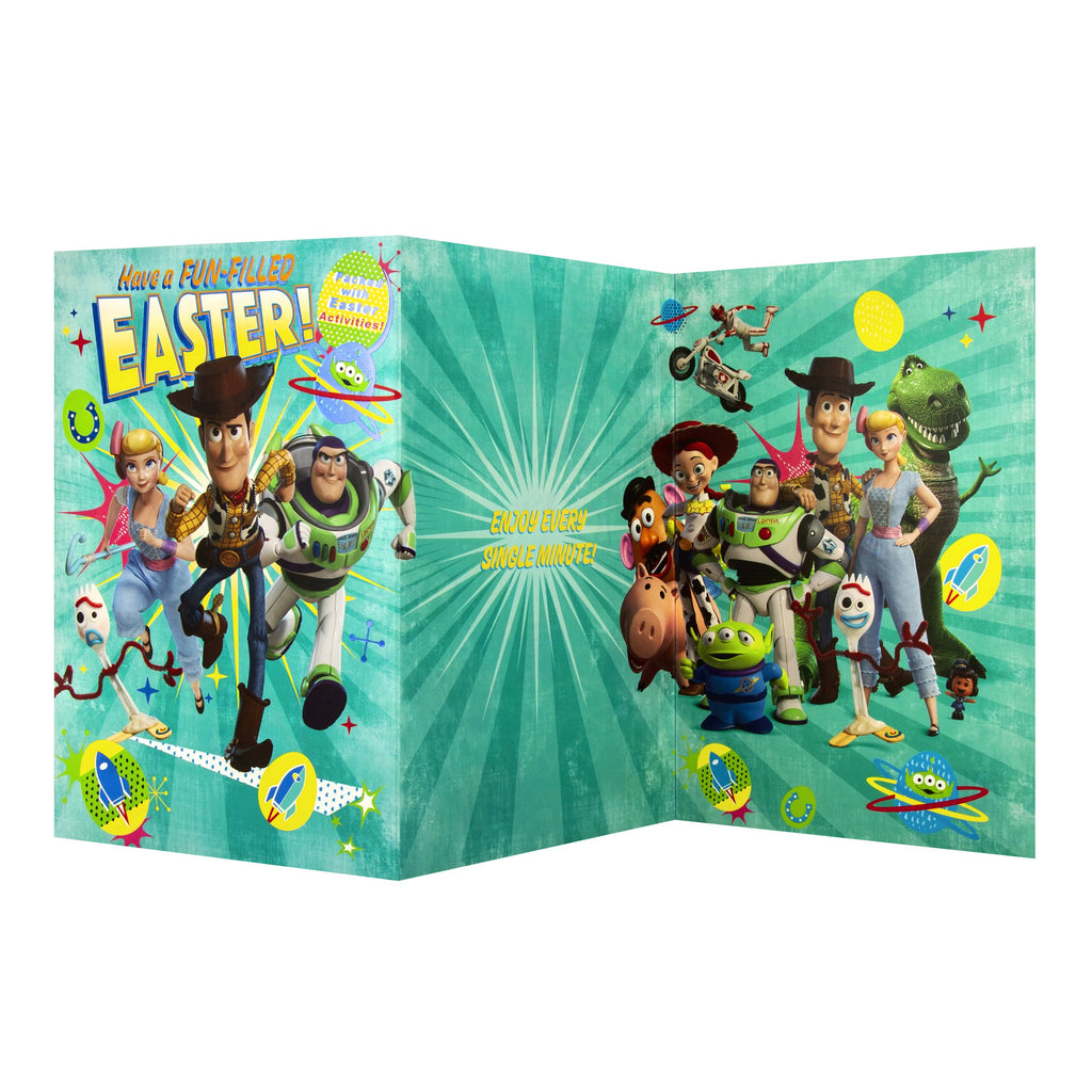 Kids' Easter Activity Card - Fun Pixar Toy Story 4 Design