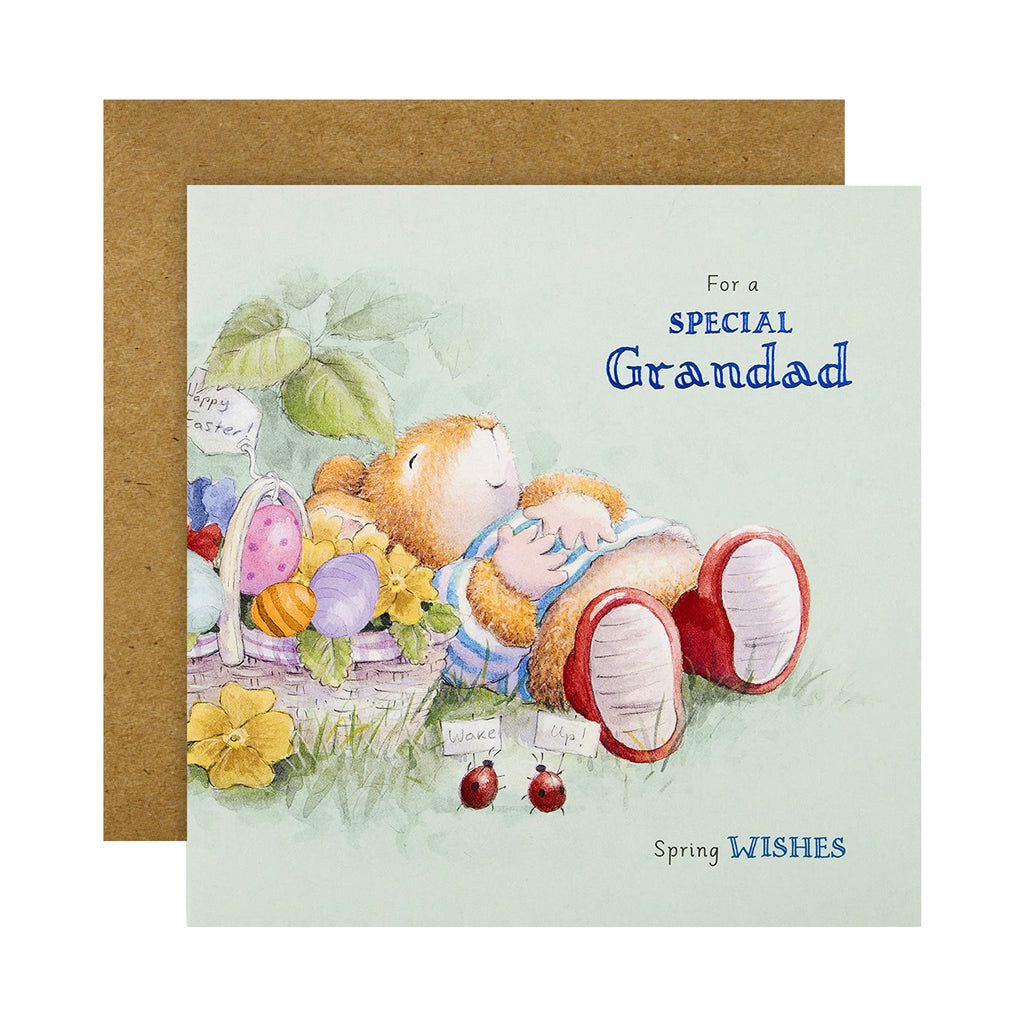 Easter Card for Grandad - Cute Country Companions Design