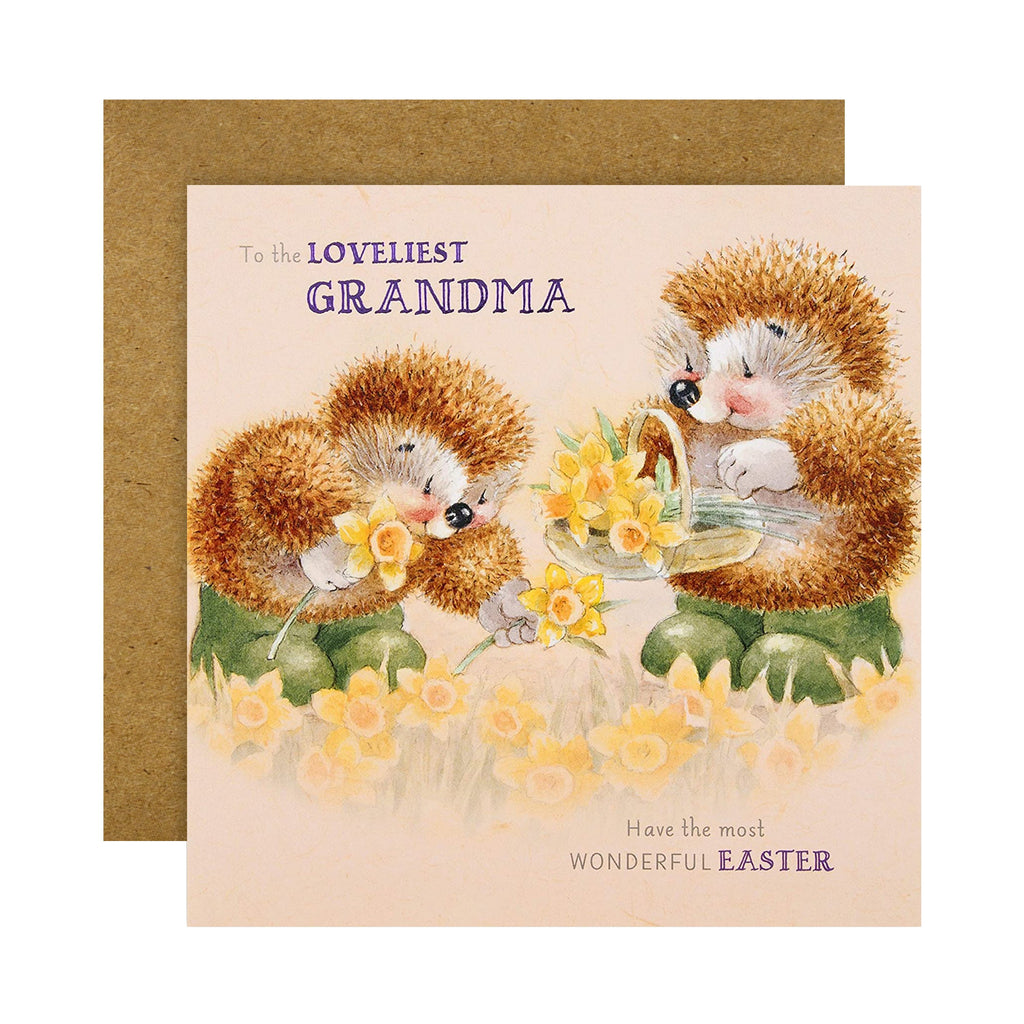 Easter Card for Grandma - Cute Country Companions Design