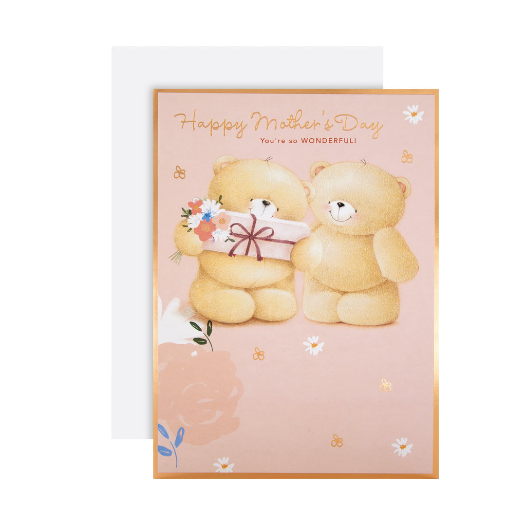 Recyclable Mother's Day Card - Large Cute Forever Friends Design