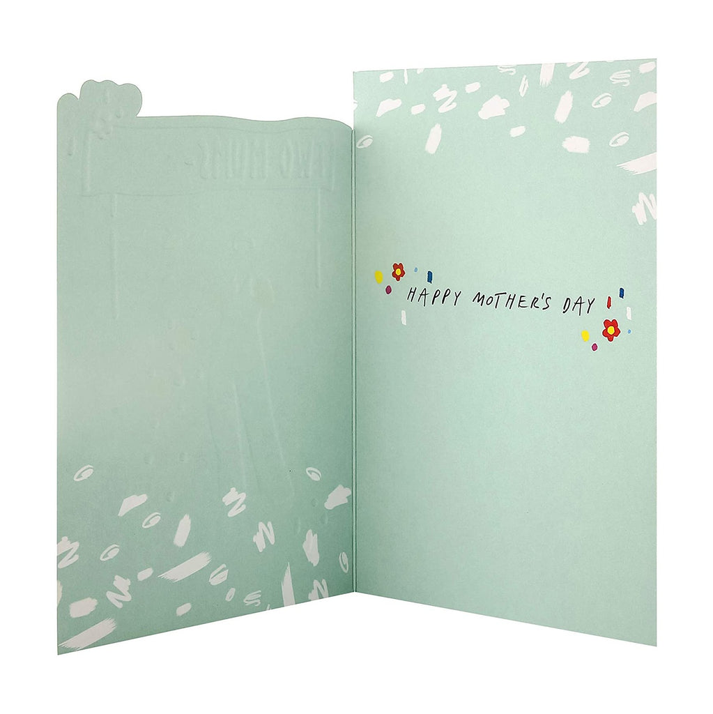 Recyclable Mother's Day Card for Two Mums  - Contemporary Embossed  Design