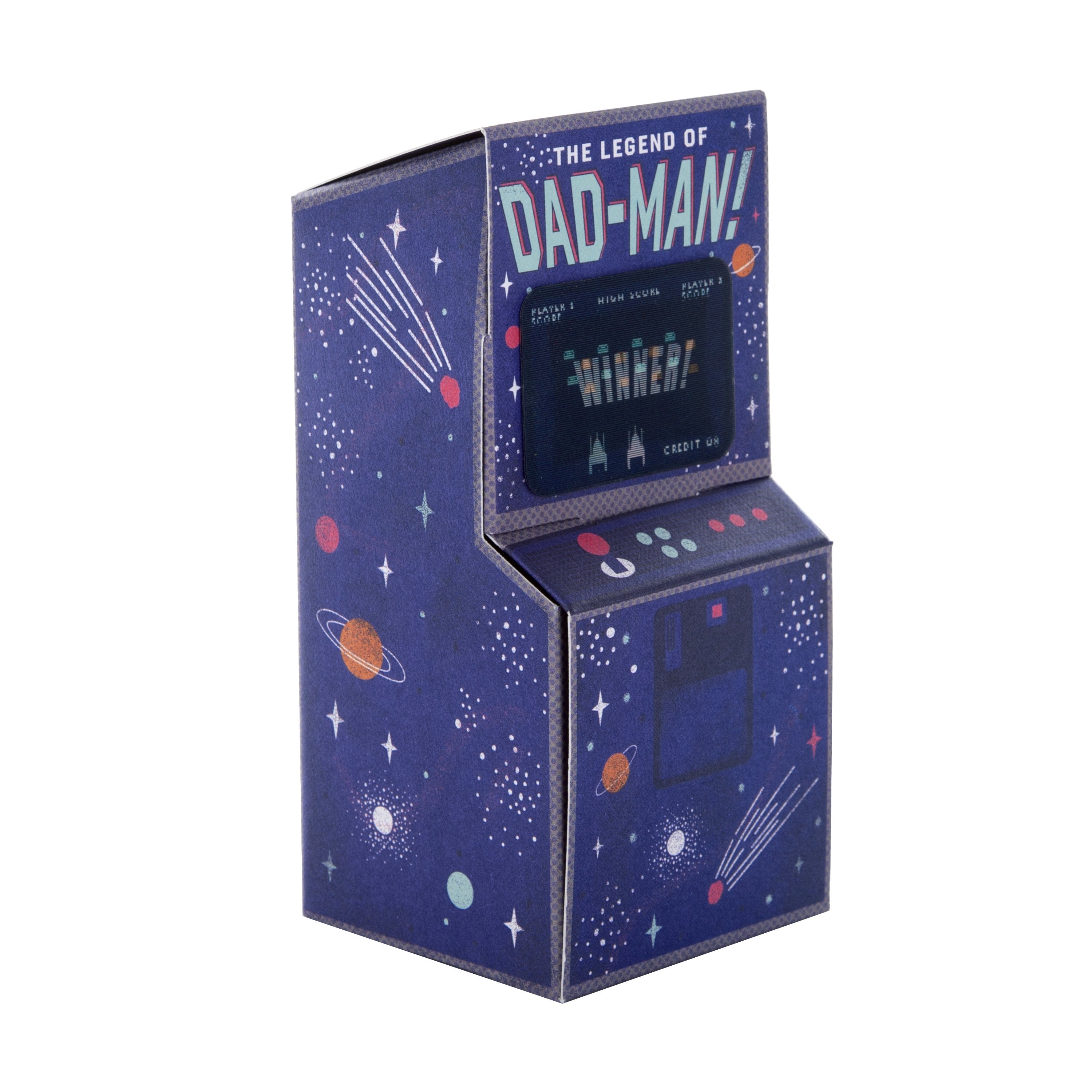 Fathers Day Card Dad 3D Pop up Arcade Game Design