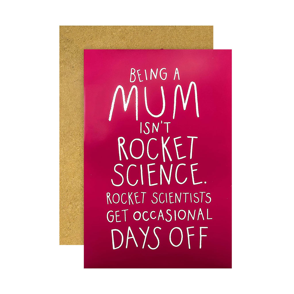 Recyclable Mother's Day Card for Mum - Contemporary Text Based Design