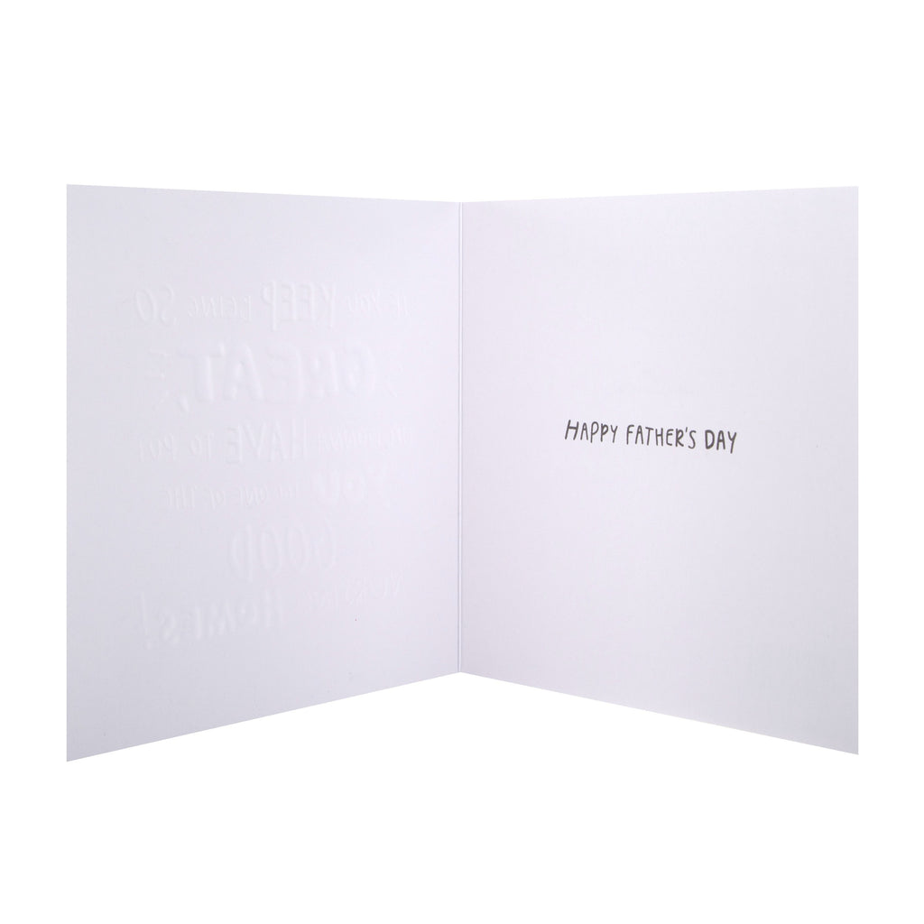 Father's Day Card - Funny Text Design