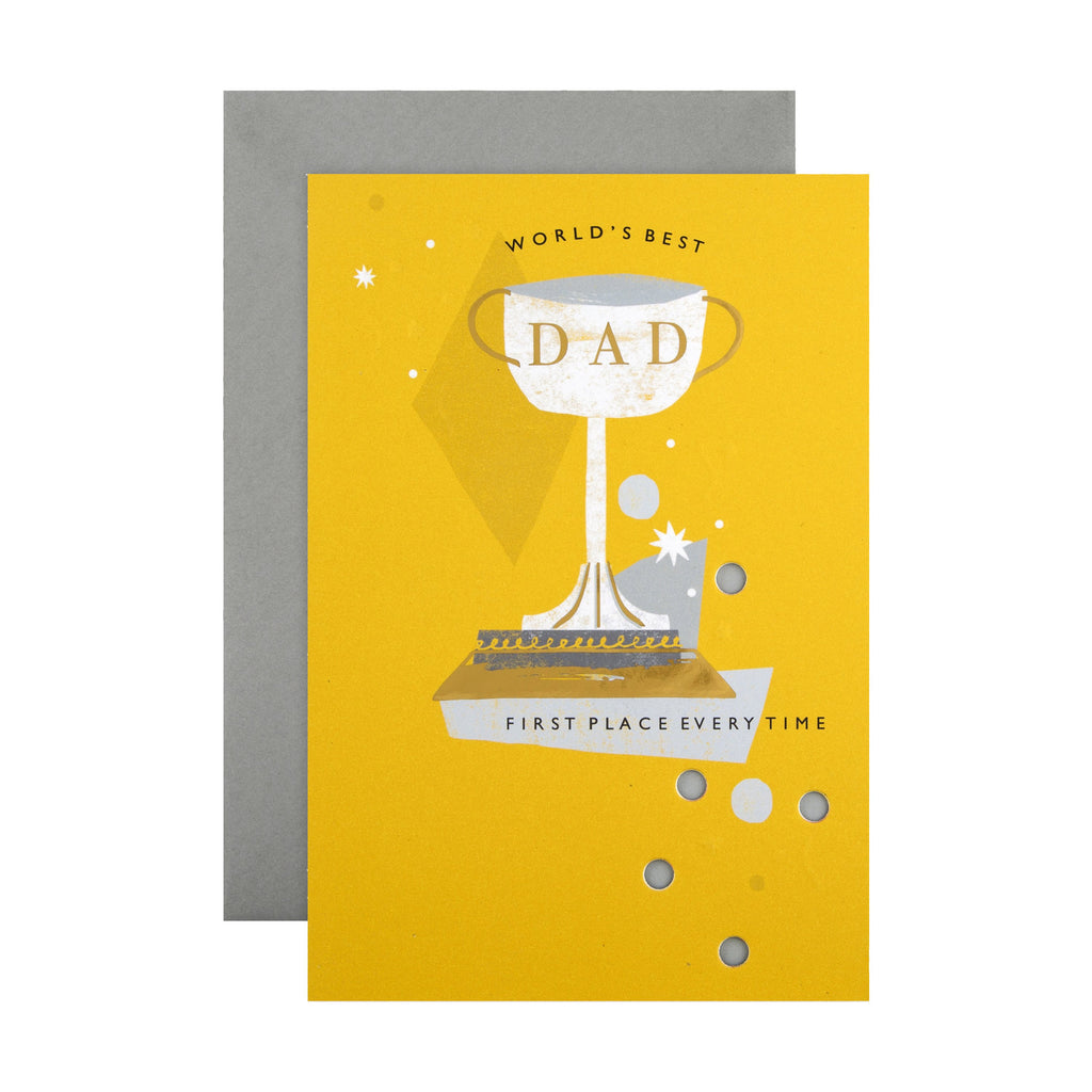 Father's Day Card for Dad - Trophy Design