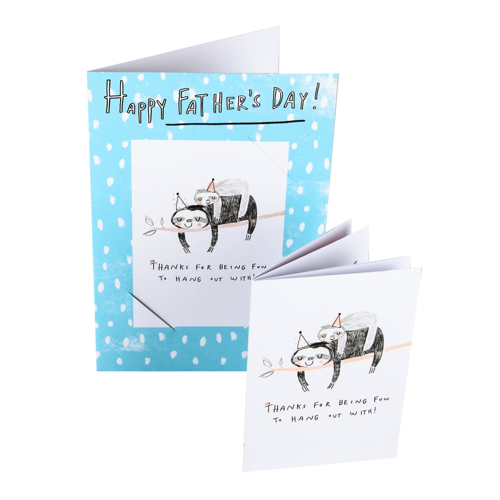 Father's Day Card - Cute Sloth Design