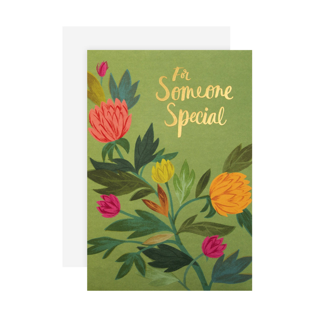 Birthday Card for Someone Special - Classic 'good mail' Collection Floral Design