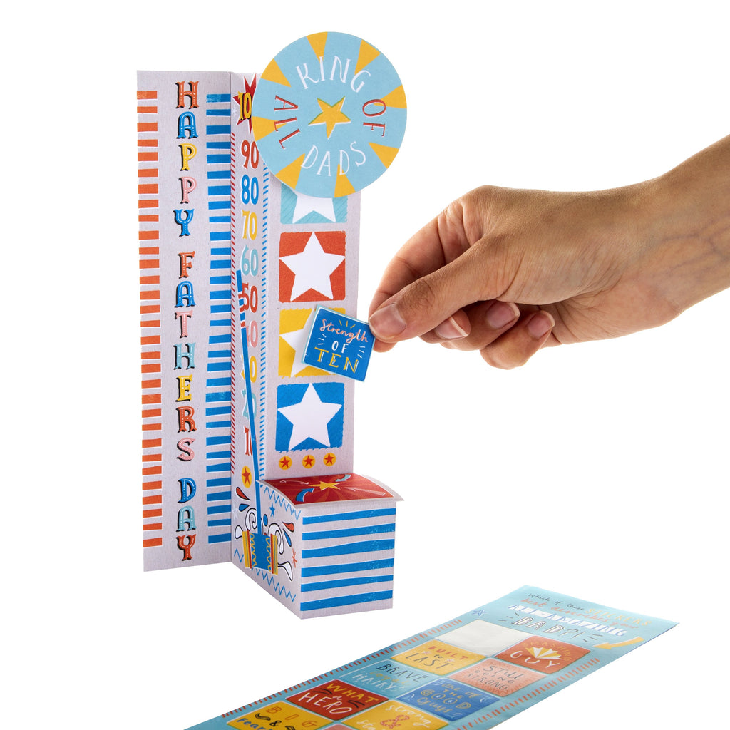 Father's Day Card for Dad - 3D Pop-up Ring-the-Bell Game Design