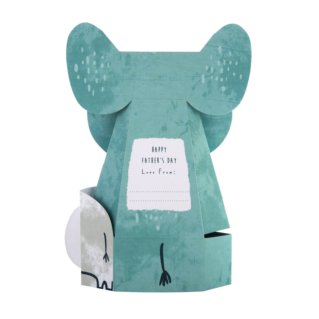Father's Day Card for Daddy - Cute Pop-up Elephant Design
