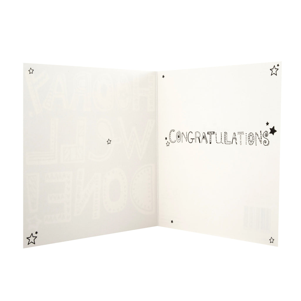 Congratulations Card - Contemporary Text Based Design