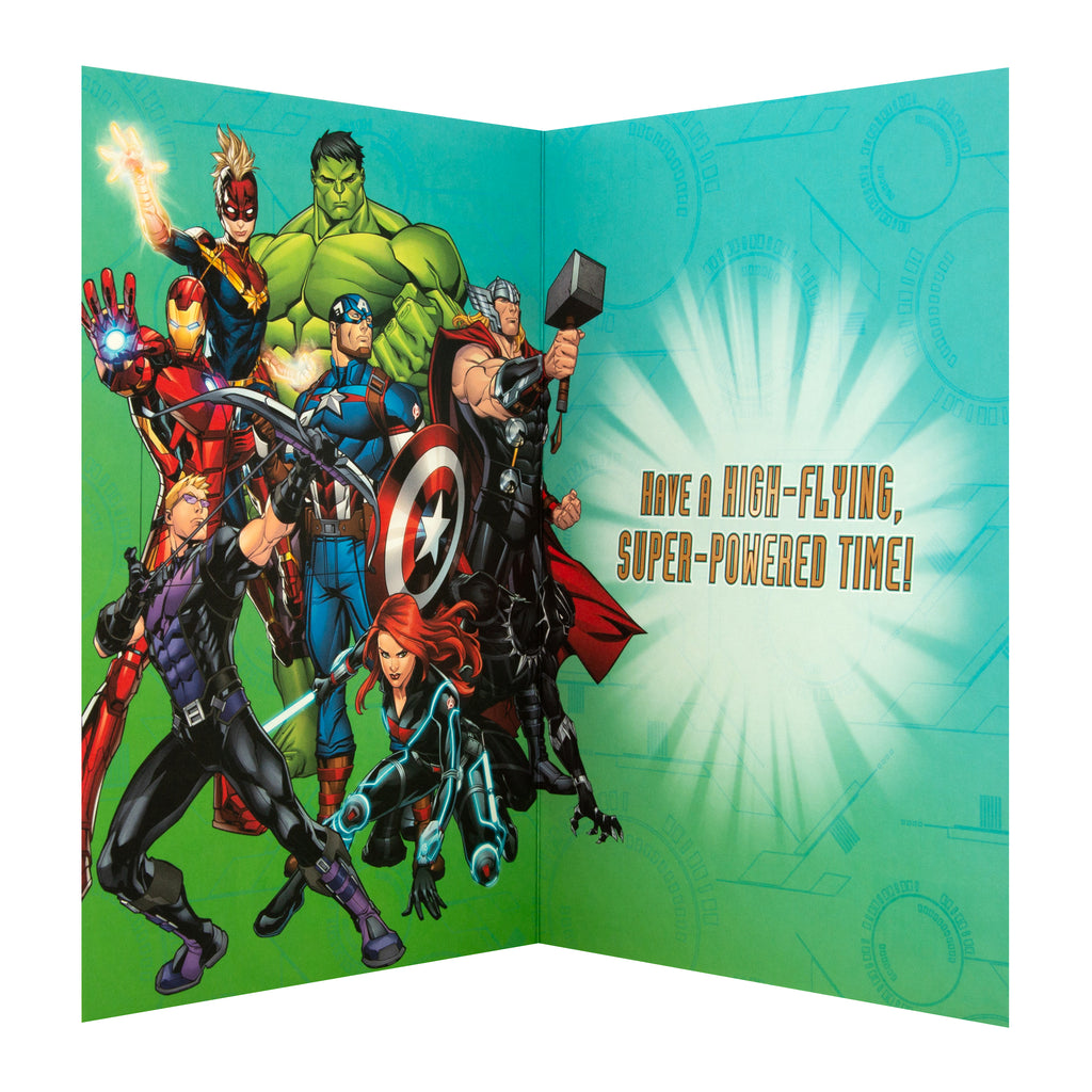 Birthday Card for Sister - Marvel Avengers Design