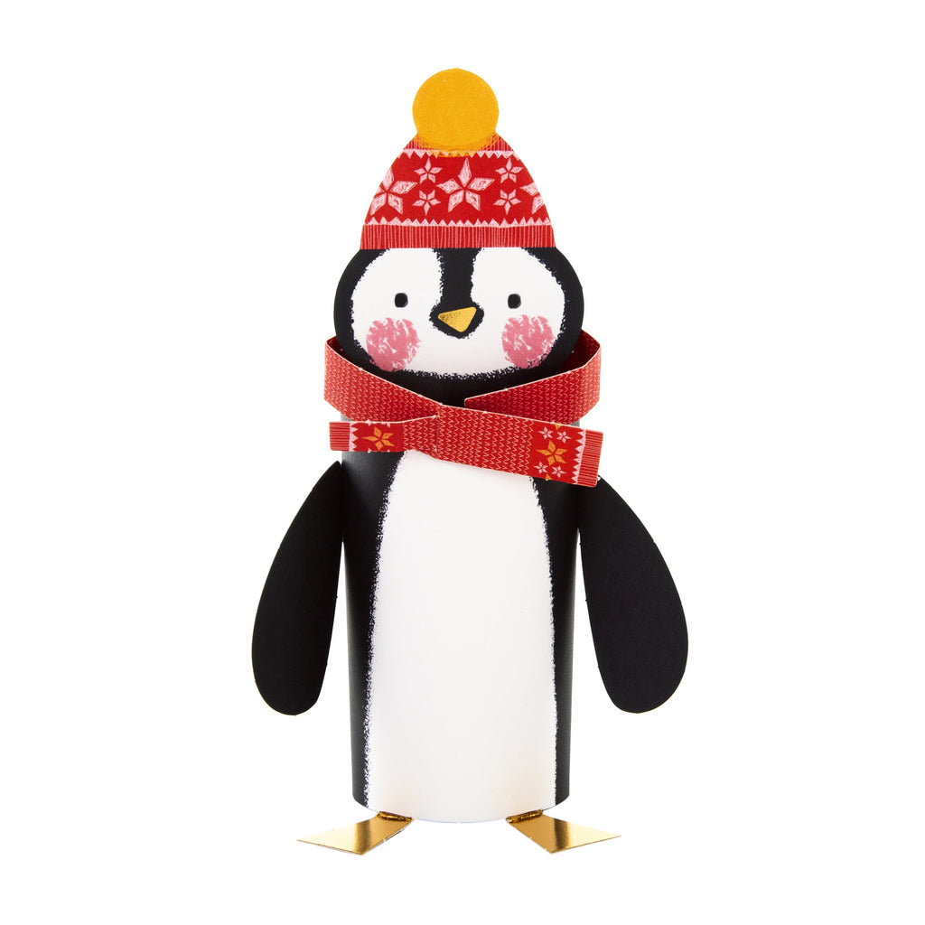 Christmas Card for Daughter - Build Your Own Penguin Design