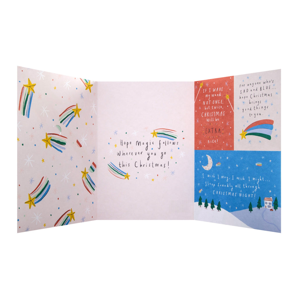 Christmas Card for Kids - With Detachable Wand
