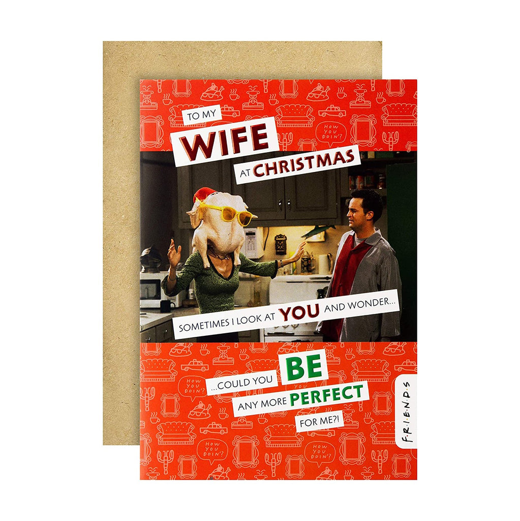Wife Christmas Card - Funny Friends™ Design