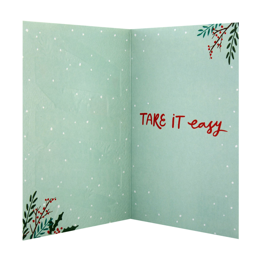Self Care Reminder' Christmas Card - Contemporary 'State of Kind' Design
