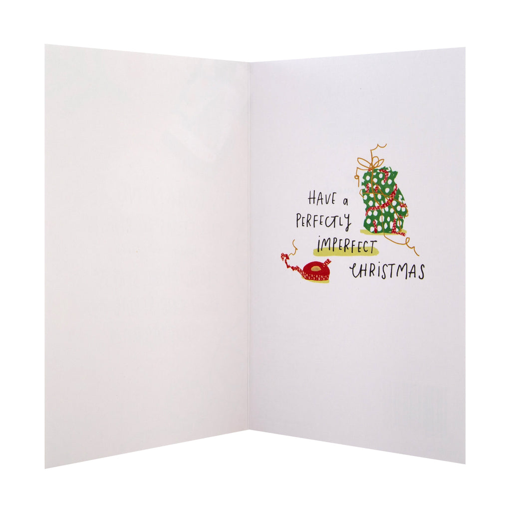 Perfectly Imperfect Christmas Card - Contemporary 'State of Kind' Design