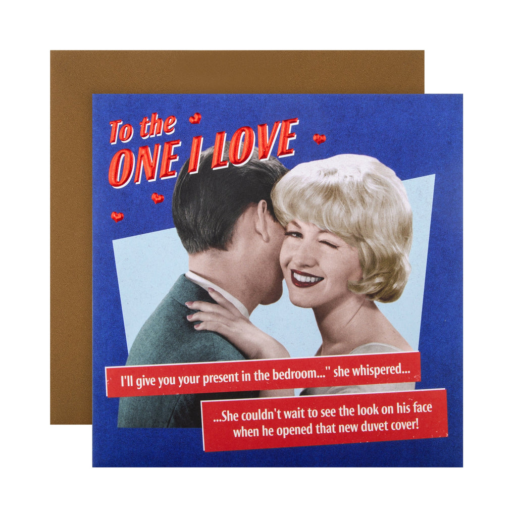 Valentine Card for the One I Love - Retro Photographic Design