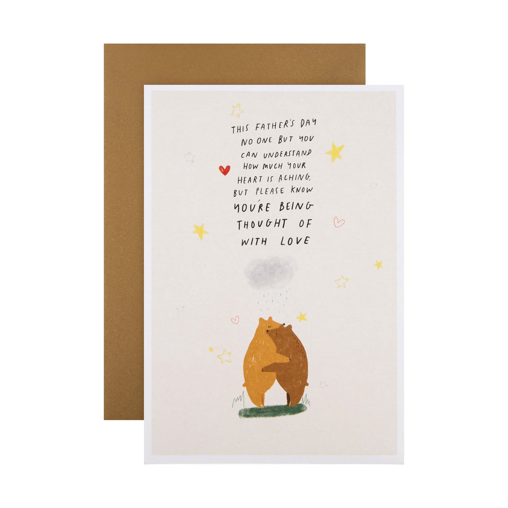 Father's Day Support Card - Cute, Illustrated 'State of Kind' Design