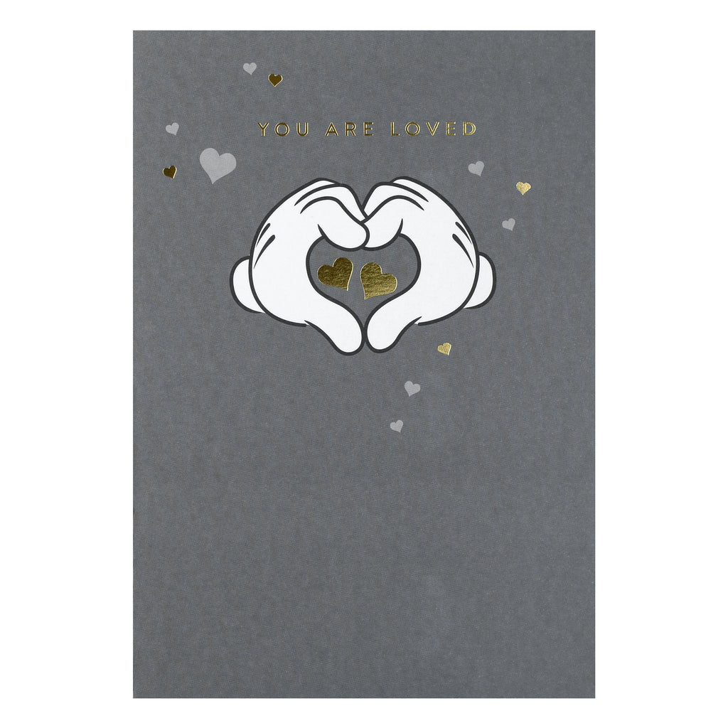 Kids' Any Occasion Love Card - Fun Disney Mickey Mouse Gloves Design