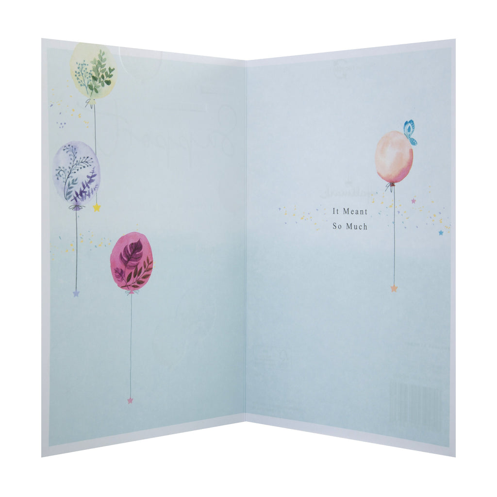Thank You Card - Contemporary Design with a Heartfelt Verse