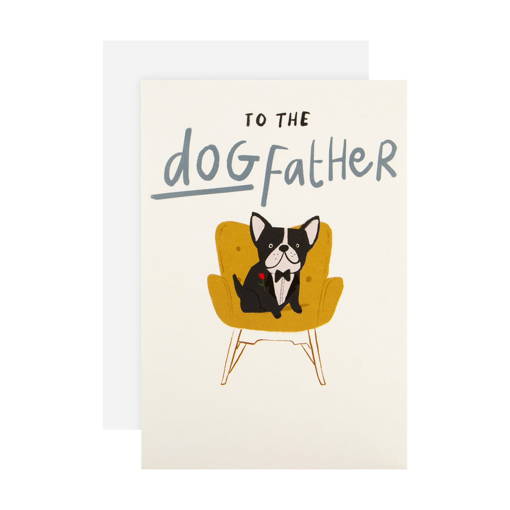 Father's Day Card from the Dog - Funny Illustrated Design