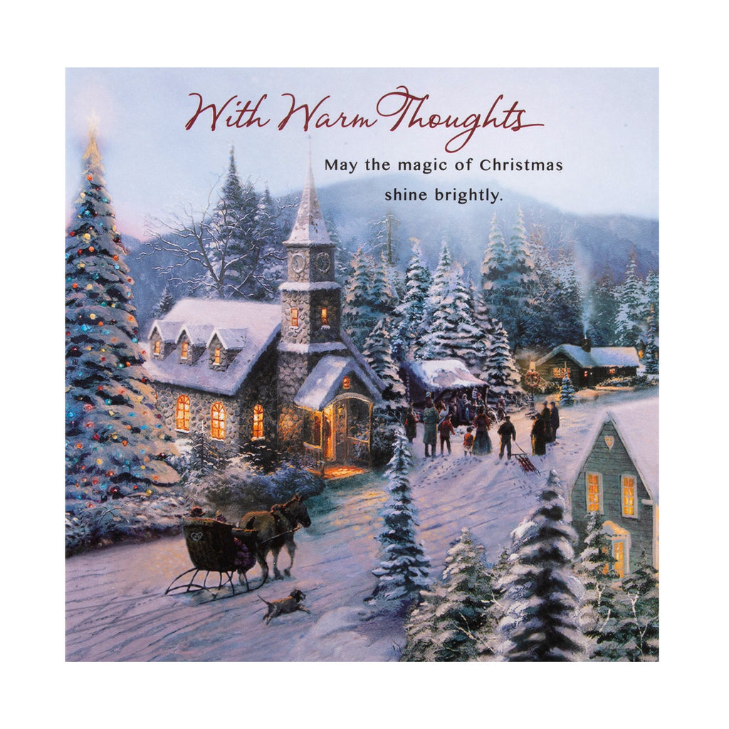 Charity Christmas Cards - Pack of 16 in 2 Scenic Thomas Kinkade Designs