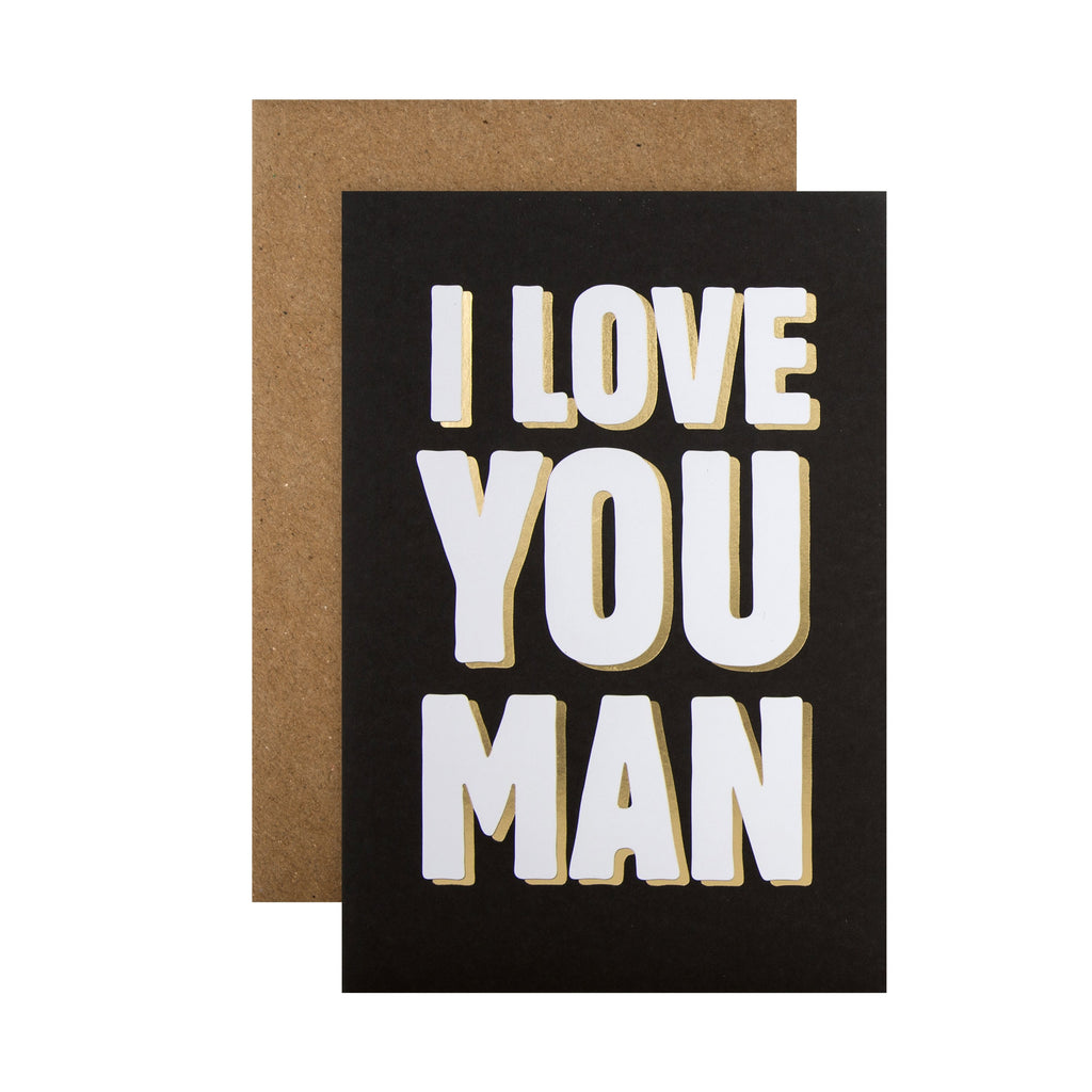 Support and Encouragement Charity Card - Text Design in Association with Andy's Man Club