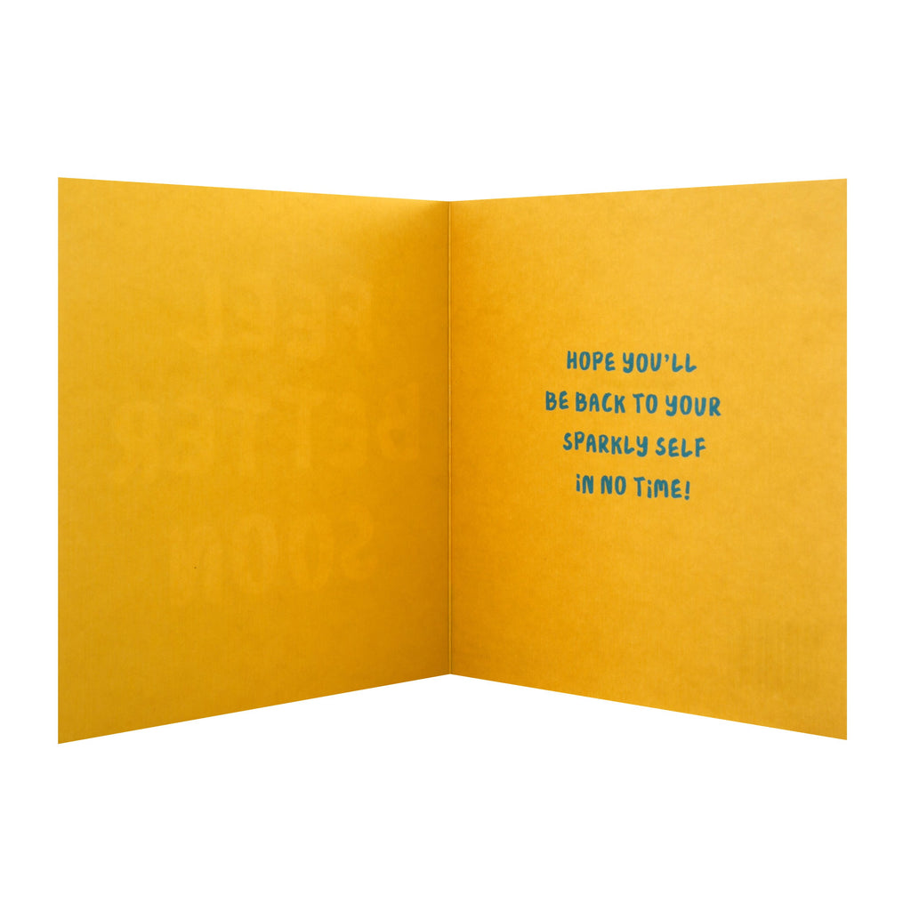 Get Well/Feel Better Soon Card - Contemporary Text Based Design