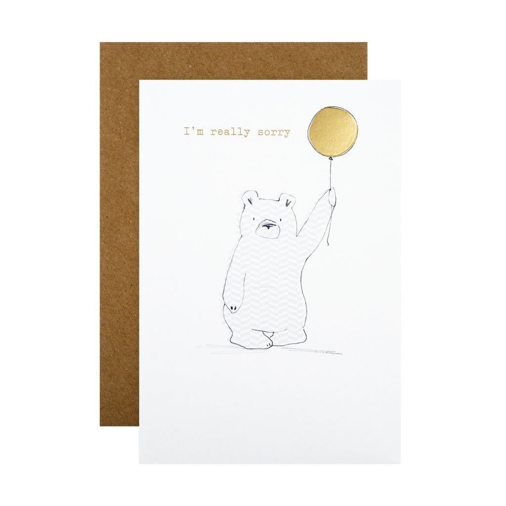 Sorry Card - Contemporary Cute Illustrated Design