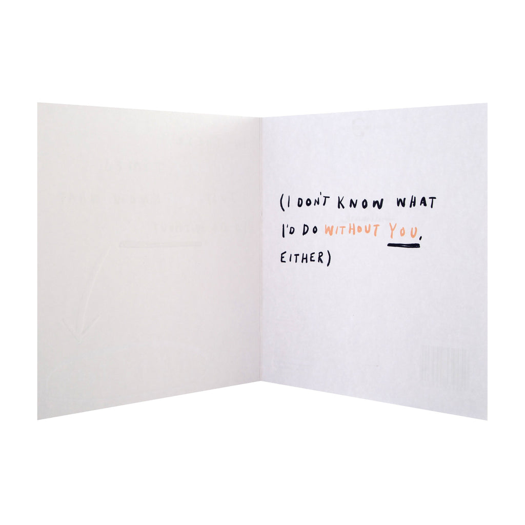 General Humour/Appreciation Card - Contemporary Text Based Design