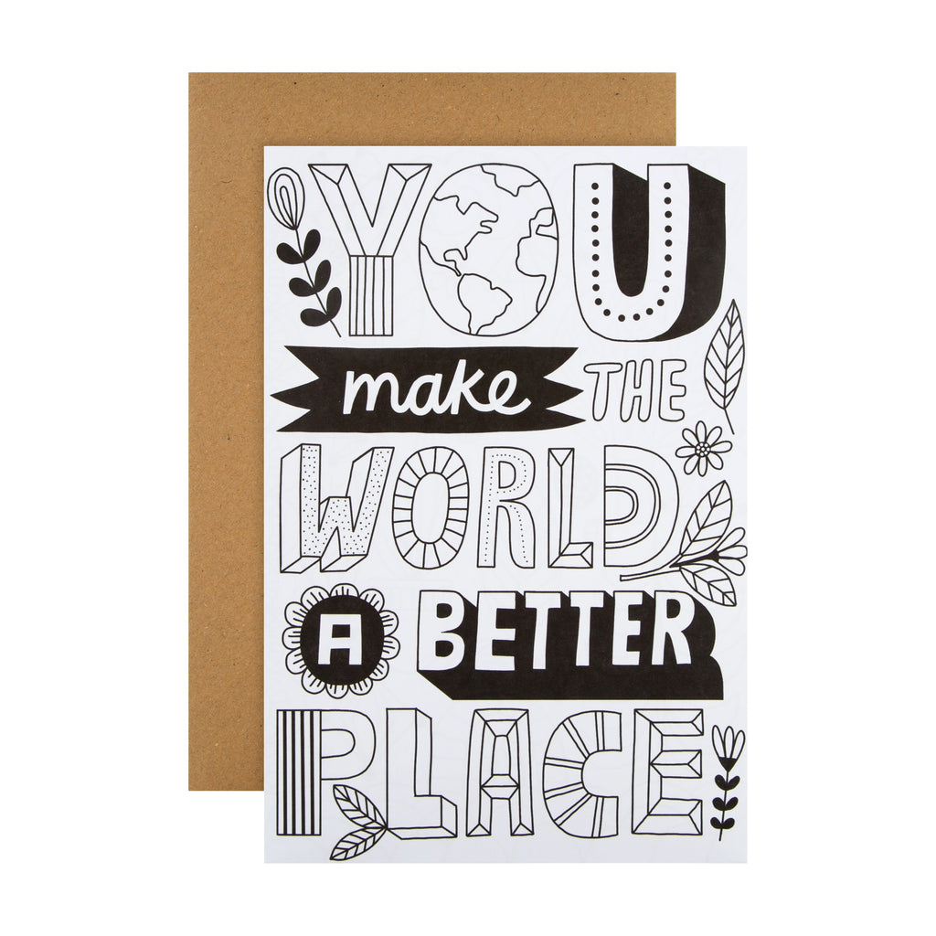 Kids' Thank You Card - 'Colour-it-Yourself' Crayola Collection Design
