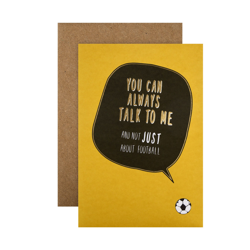 Support and Encouragement Charity Card - Contemporary Speech Bubble in Association with Andy's Man Club