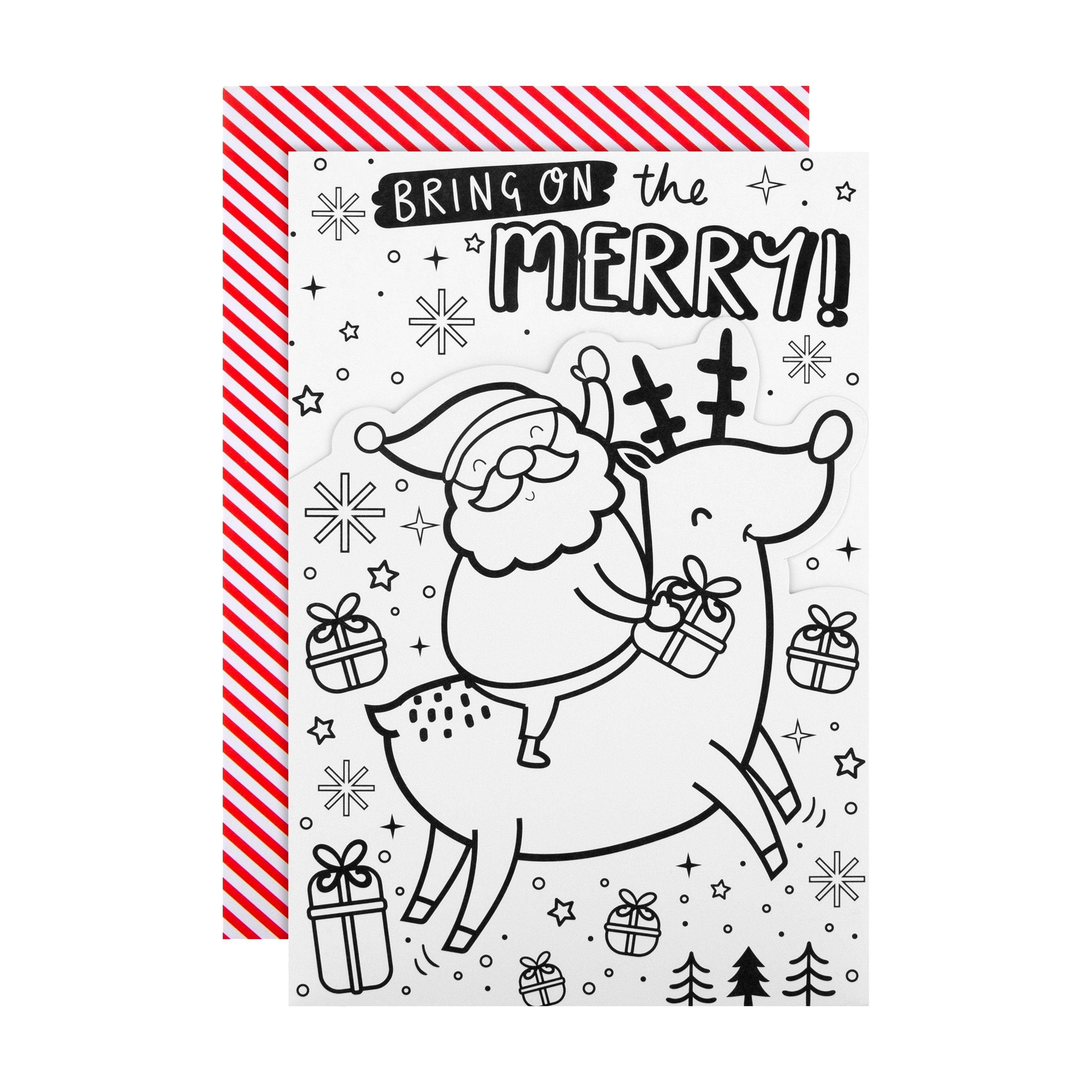 Pinscher Dog Drawing Merry Christmas Greeting Card Dogs Funny Cute,  Illustration Santa Claus Hat Frenchie - Etsy