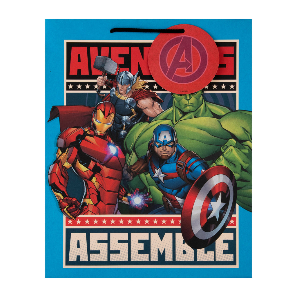 Large Gift Bag - Marvel Avengers Design